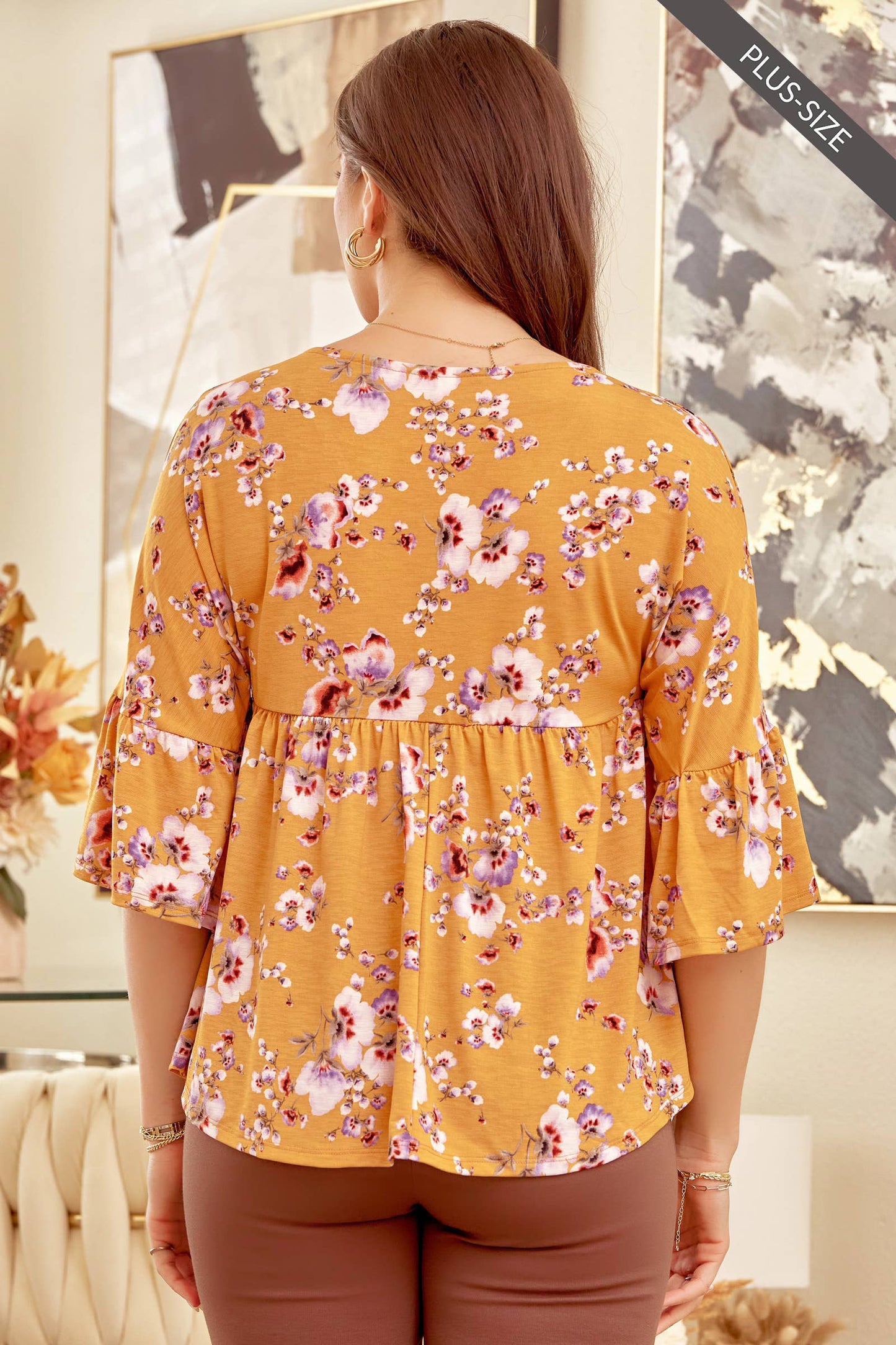 The Meadow Top - MARIGOLD LAVENDER