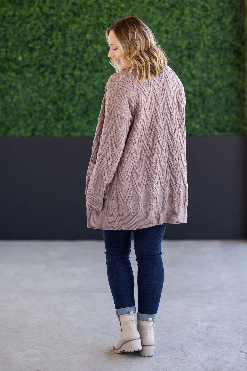 The Brooks Cardigan- Mocha