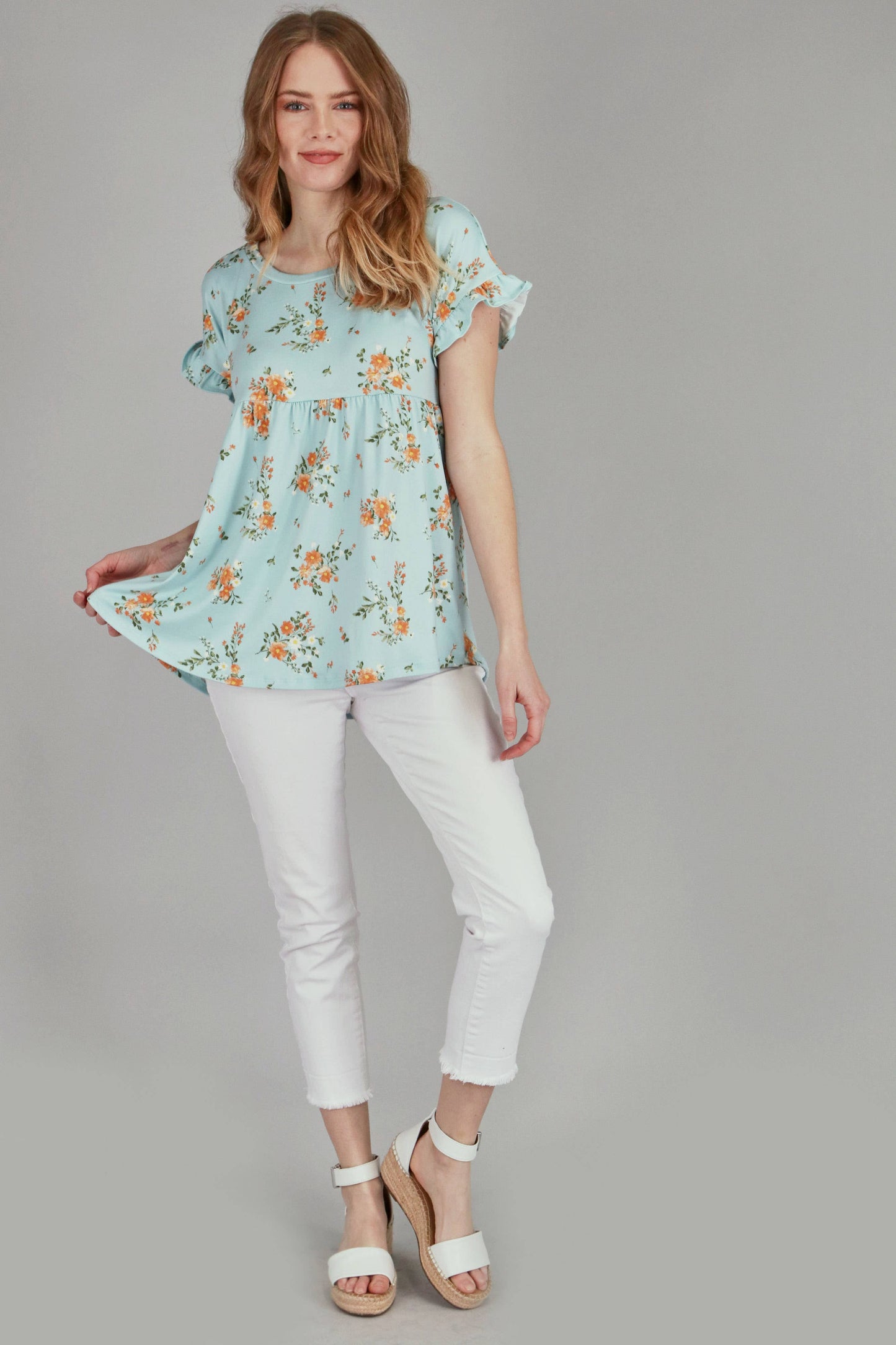 The Emma Top - Robins Egg