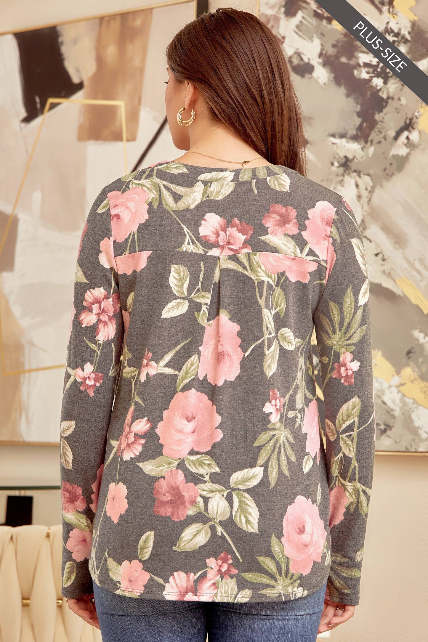 The Sparrow Top-CHARCOAL