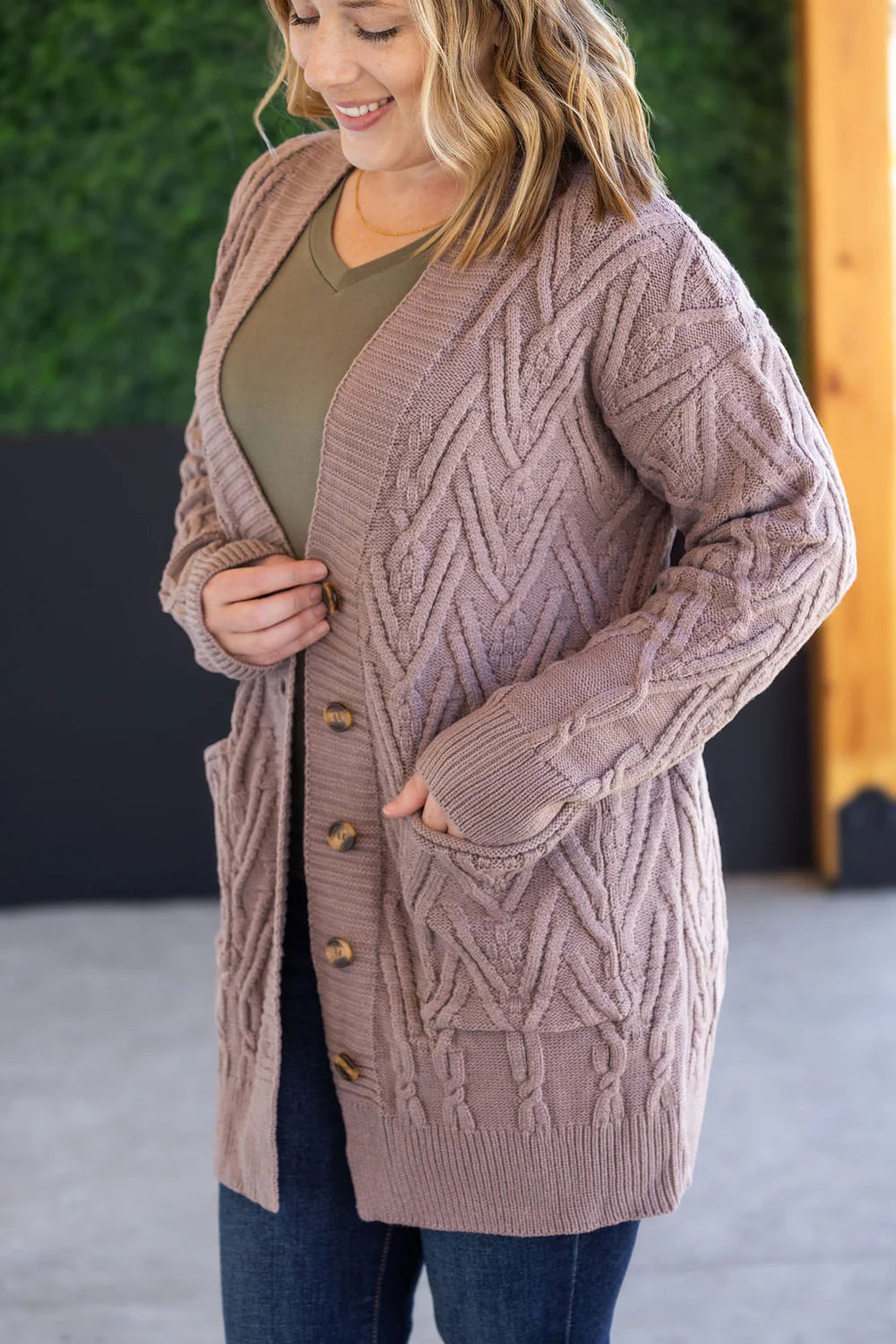 The Brooks Cardigan- Mocha