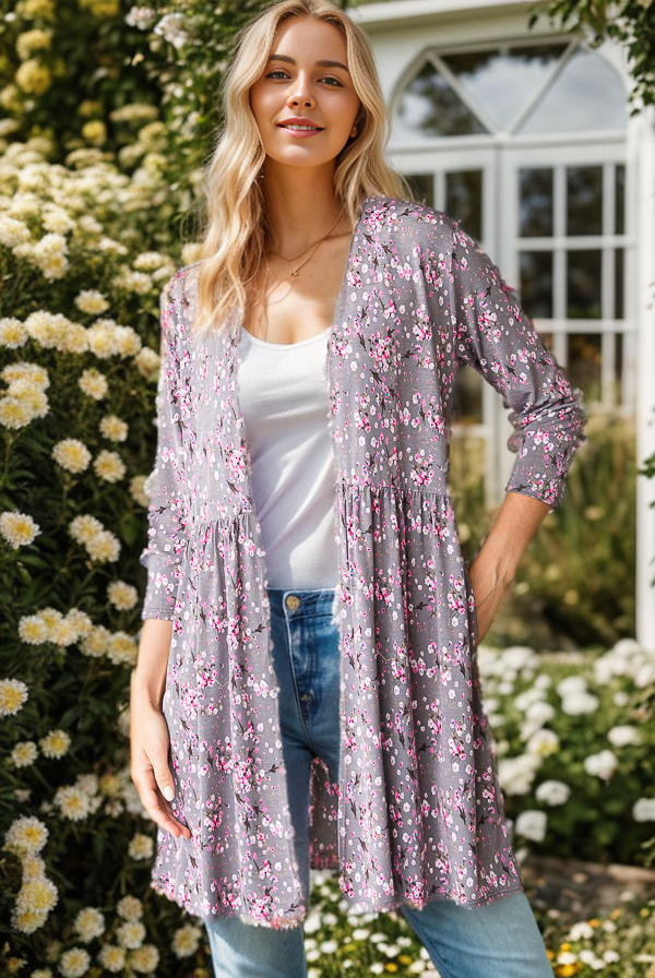 The Elizabeth Cardigan- Floral