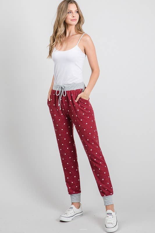 The Maggie Joggers / BURGUNDY