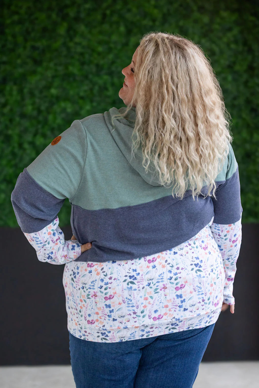 The Gwen Fullzip Hoodie - Floral