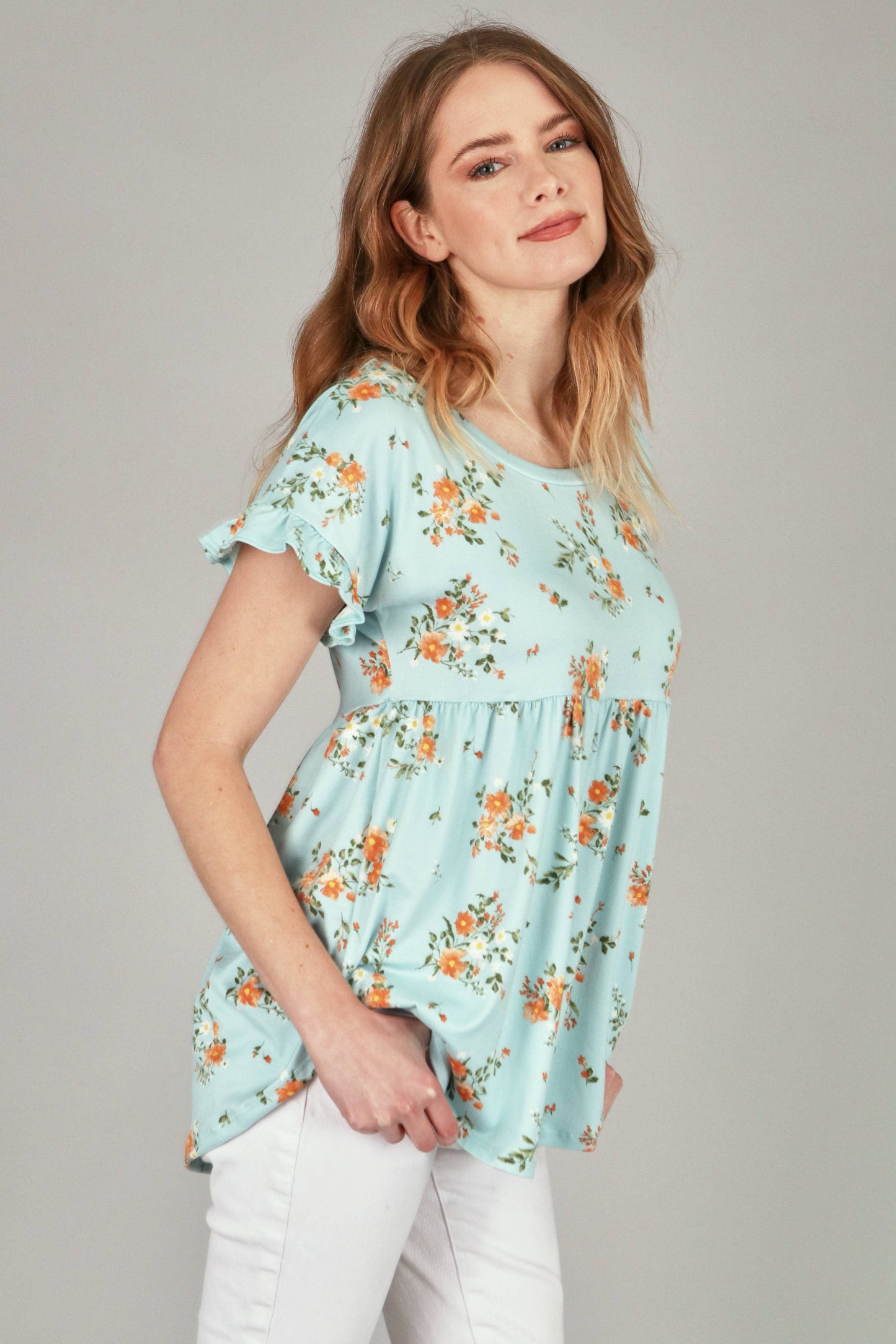 The Emma Top - Robins Egg
