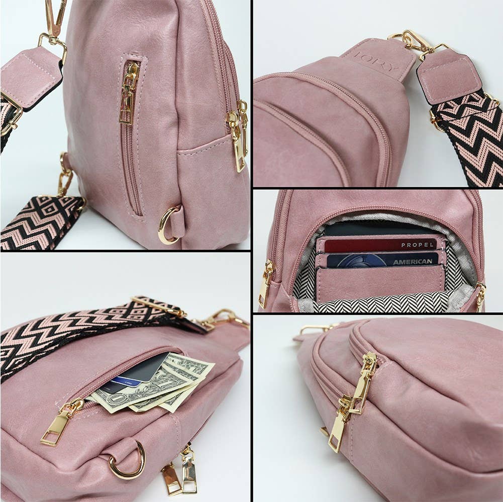 Rebeca Crossbody Sling Bag - Blush