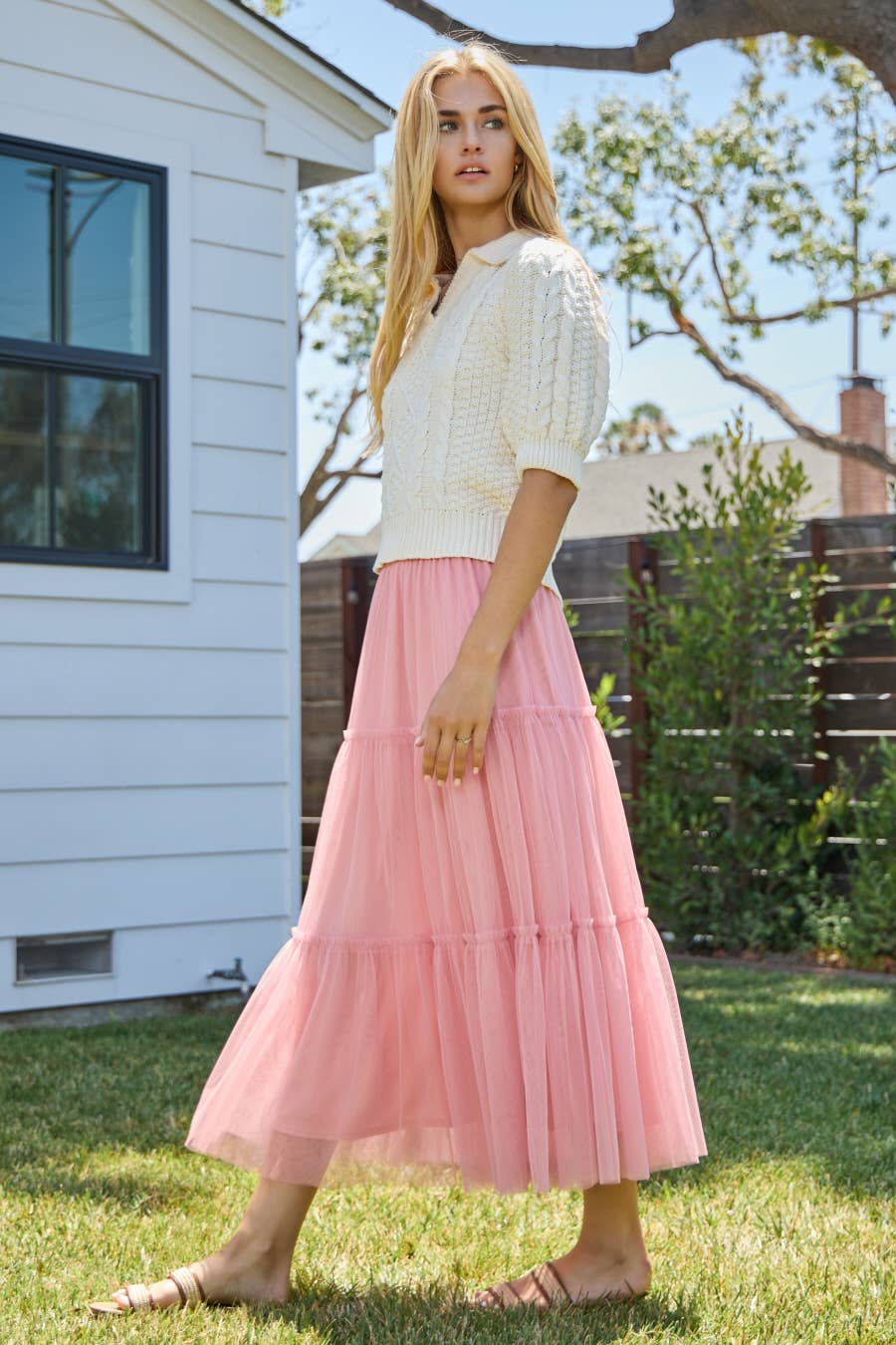 The Tiffany Maxi Skirt: Mauve