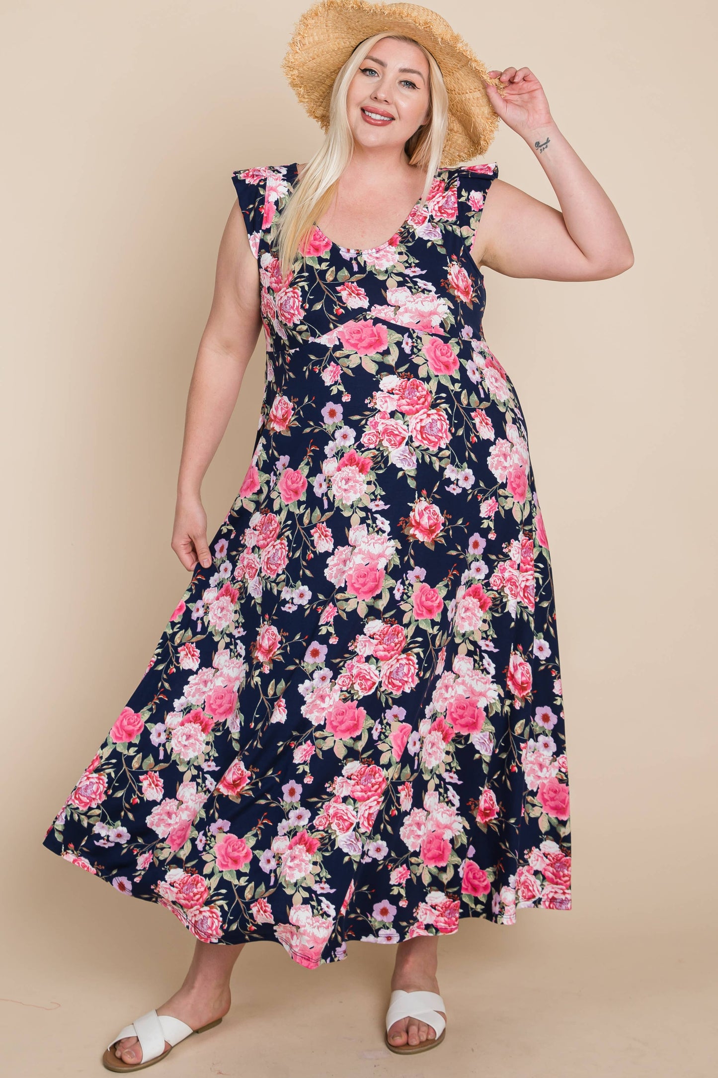 The June Dress - Navy Blue