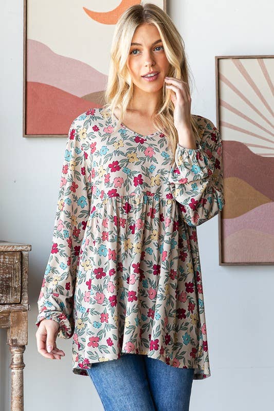 The Alison Top - Taupe