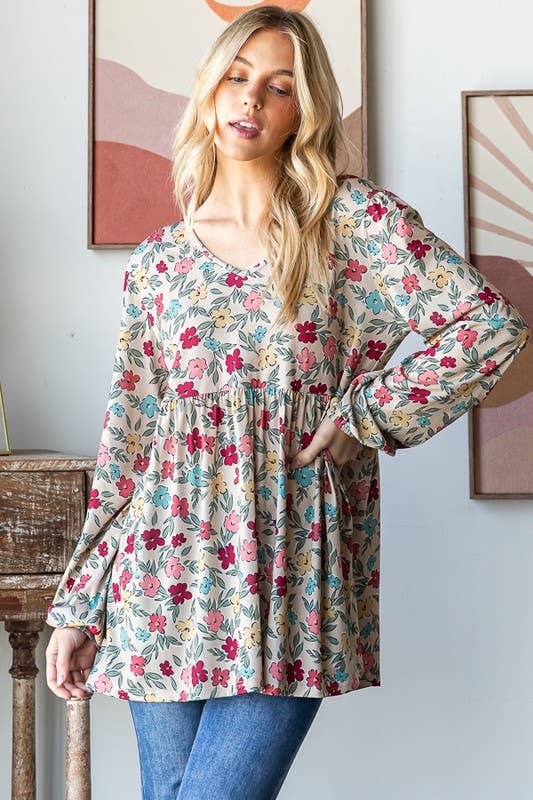 The Alison Top - Taupe