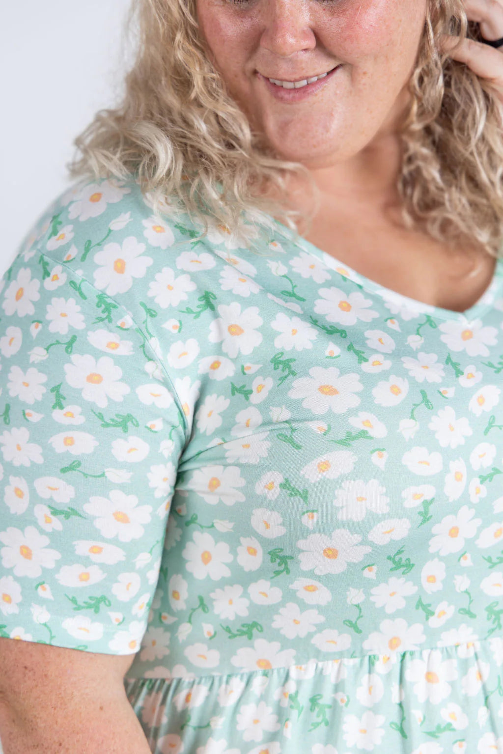 The Sarah Ruffle Top-Floral