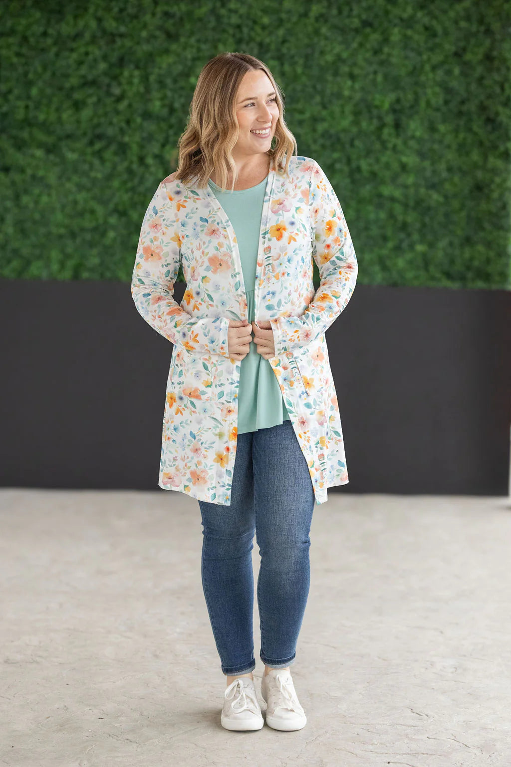 The Trudy Classic Cardigan-Floral