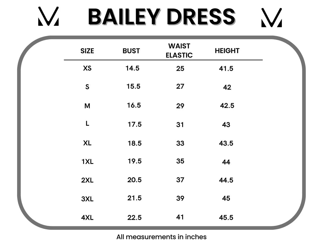 The Bailey Dress- Blue Floral