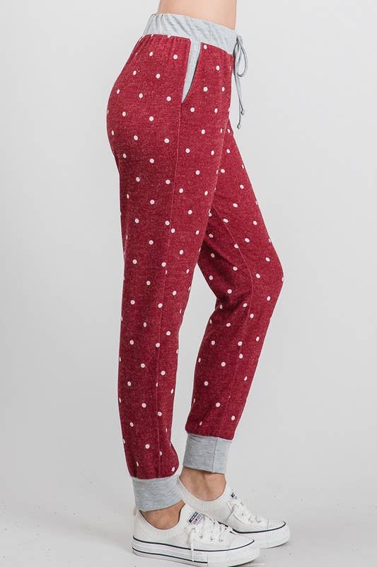 The Maggie Joggers / BURGUNDY