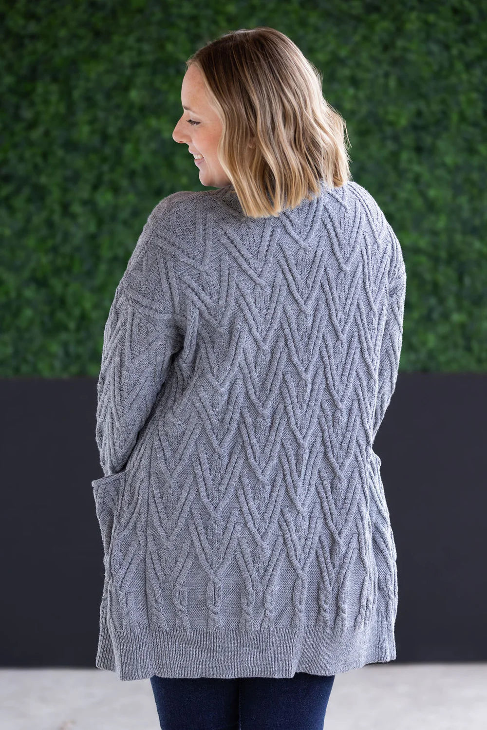 The Brooks Cardigan- Grey