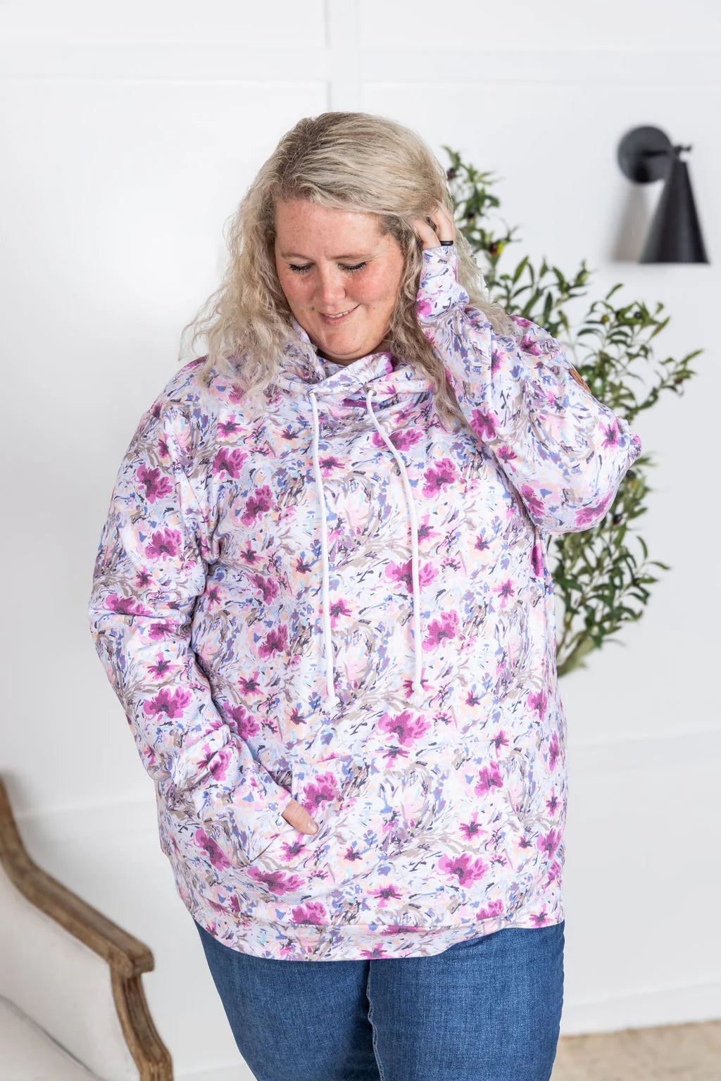 The Ashley Hoodie -Floral