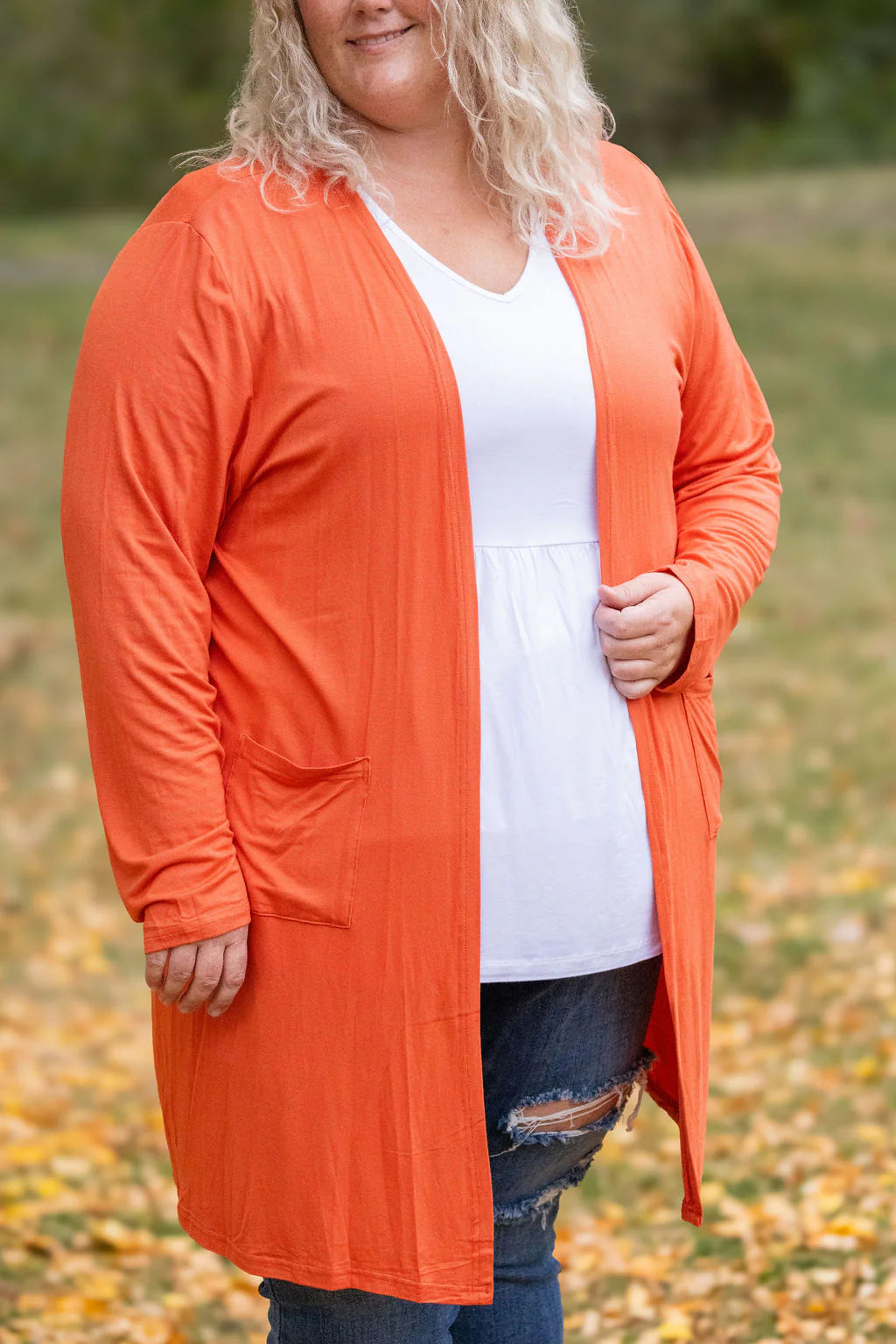 The Pamela Cardigan- Pumpkin
