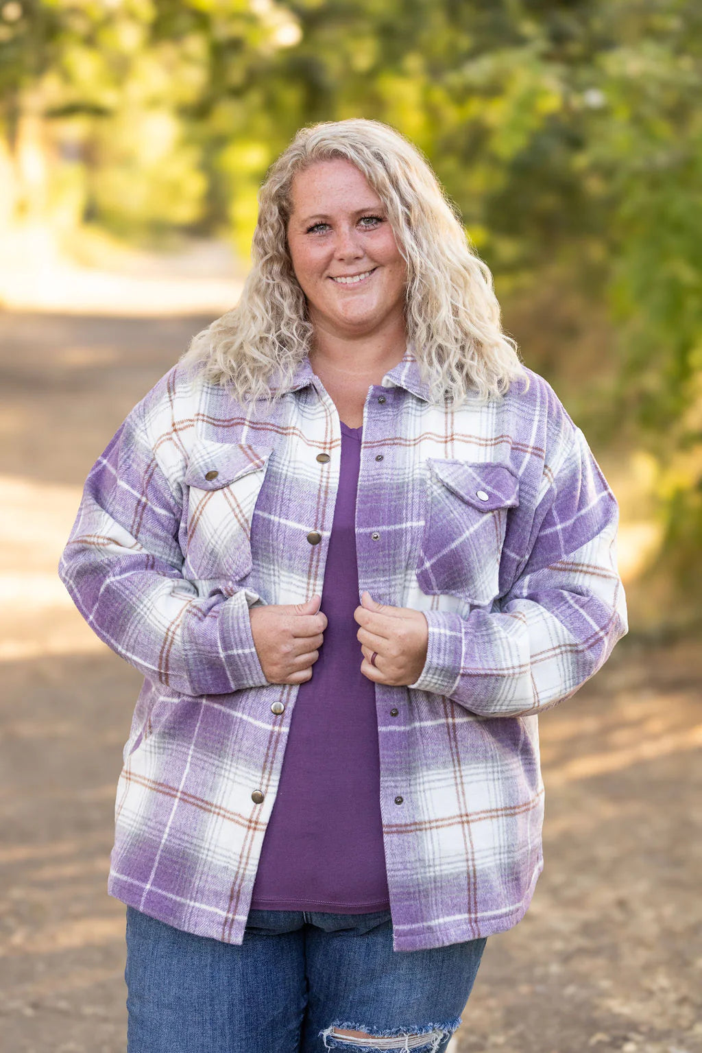 The Norah Shacket-Purple