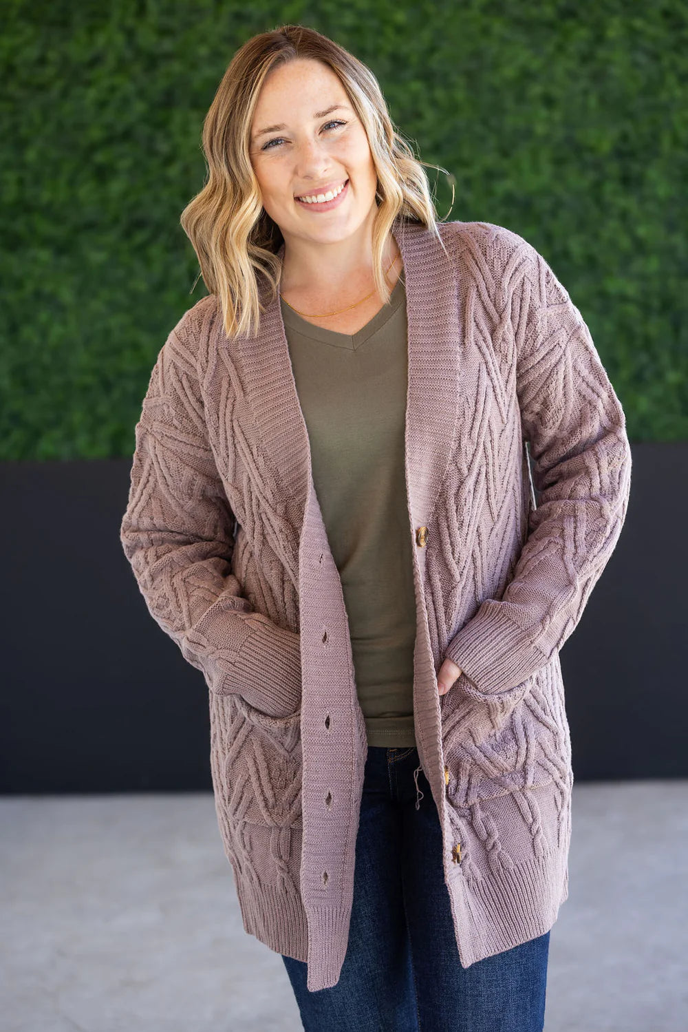 The Brooks Cardigan- Mocha