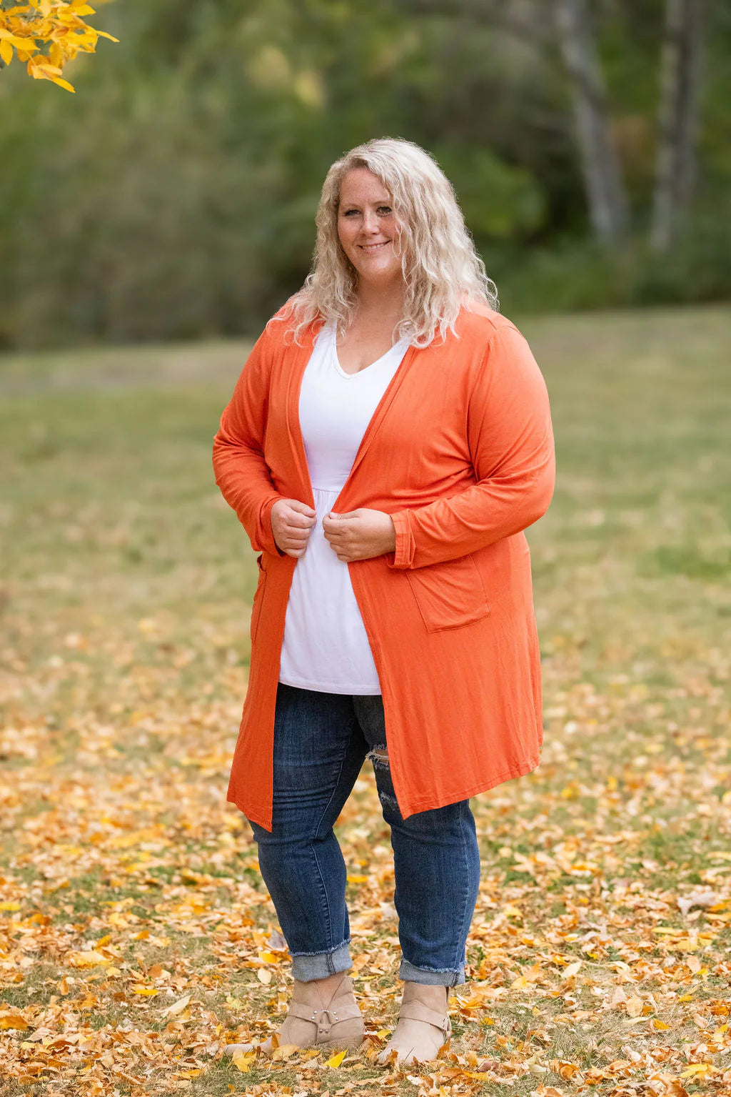 The Pamela Cardigan- Pumpkin