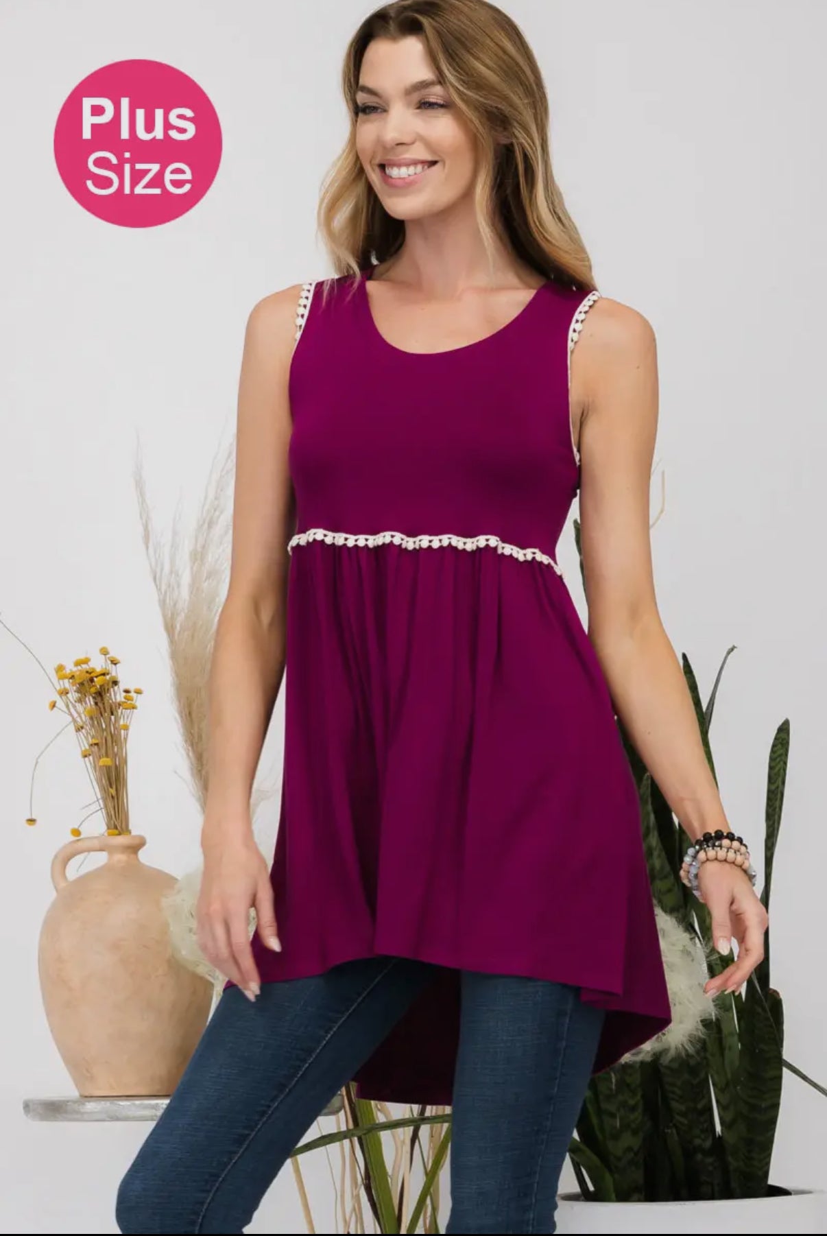 The Tammy Tank- Magenta