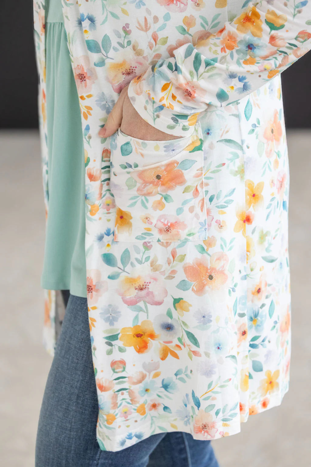 The Trudy Classic Cardigan-Floral