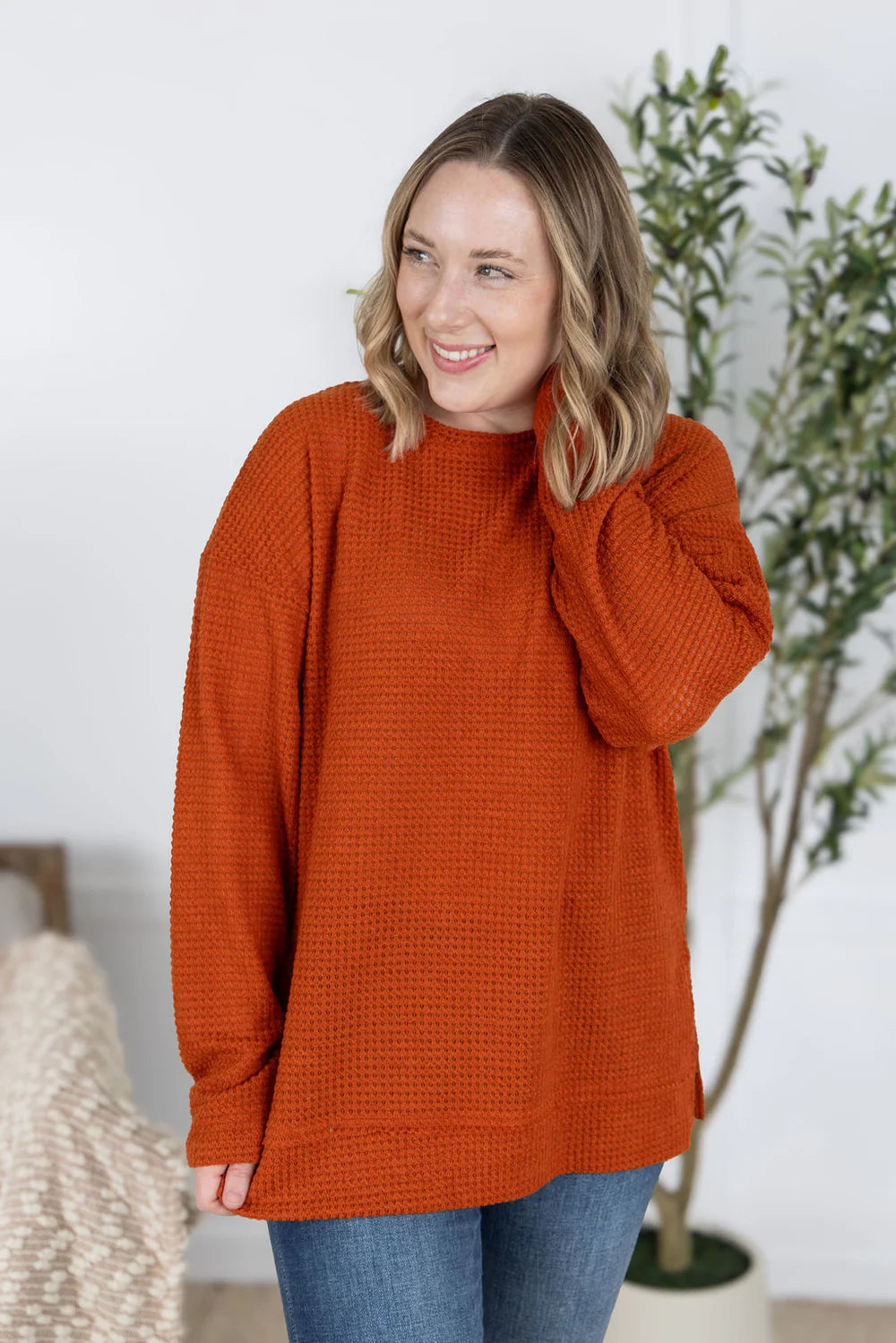 The Raelyn Top-Pumpkin
