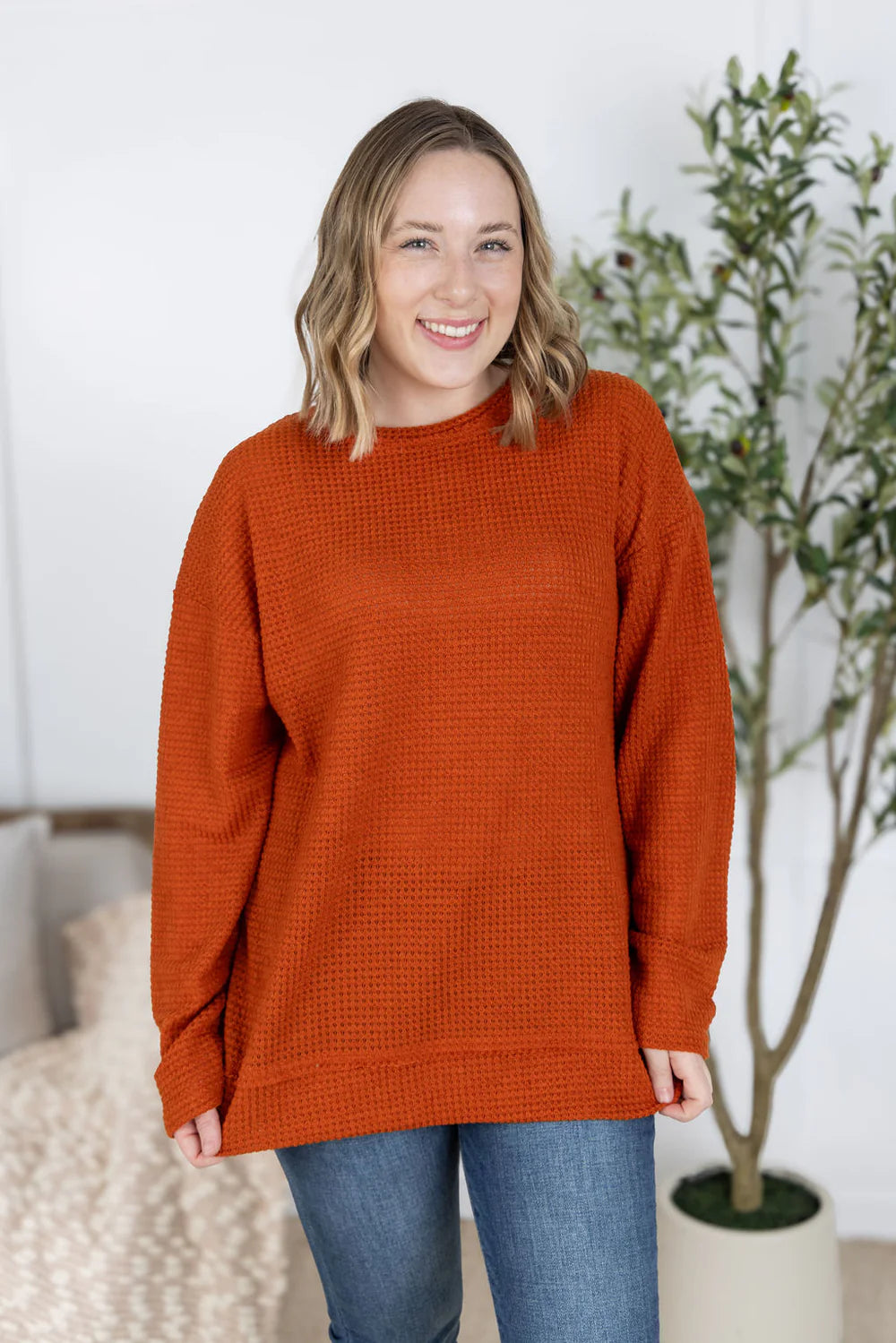 The Raelyn Top-Pumpkin