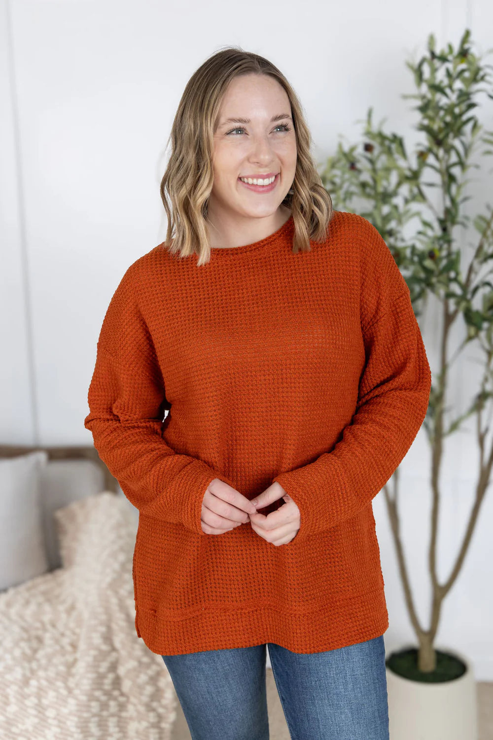 The Raelyn Top-Pumpkin