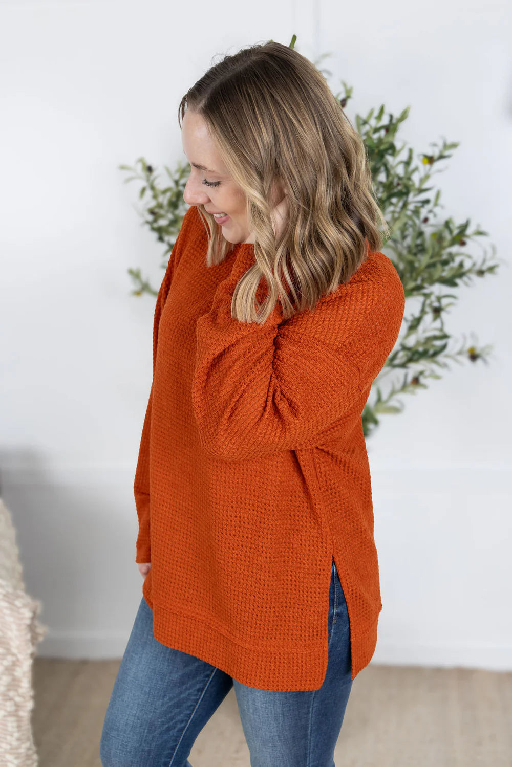 The Raelyn Top-Pumpkin
