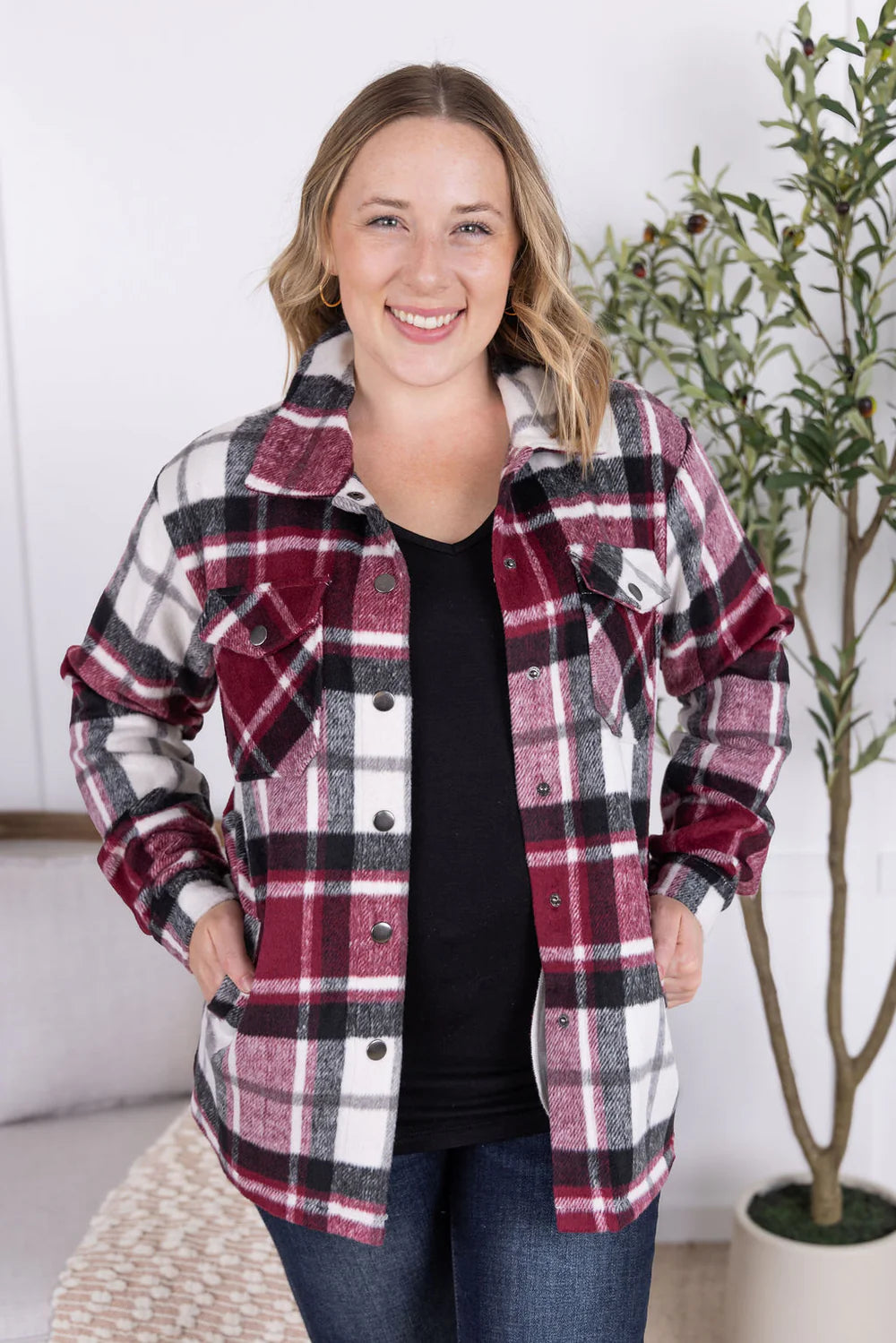 The Norah Shacket-Merlot