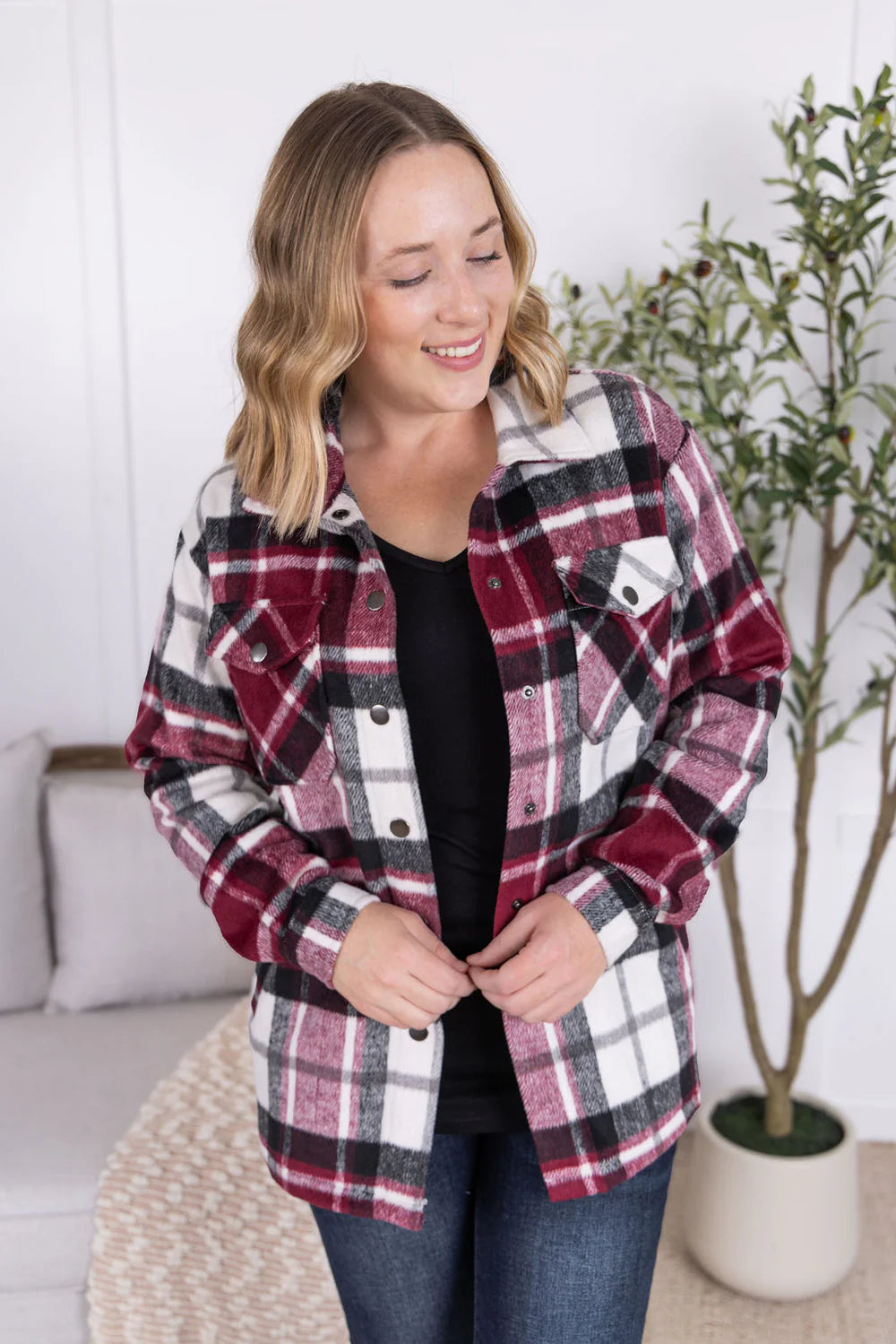 The Norah Shacket-Merlot