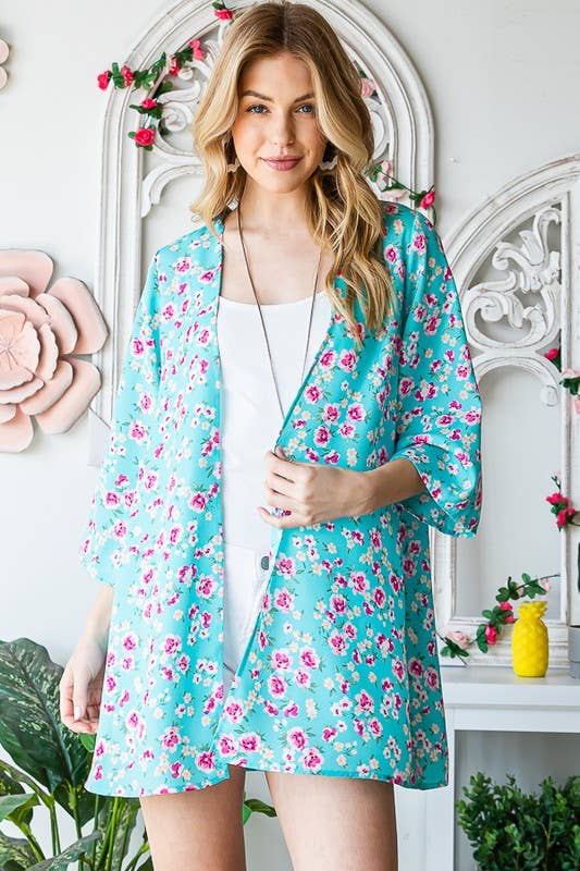 The Cassie Cardigan - Lt Blue