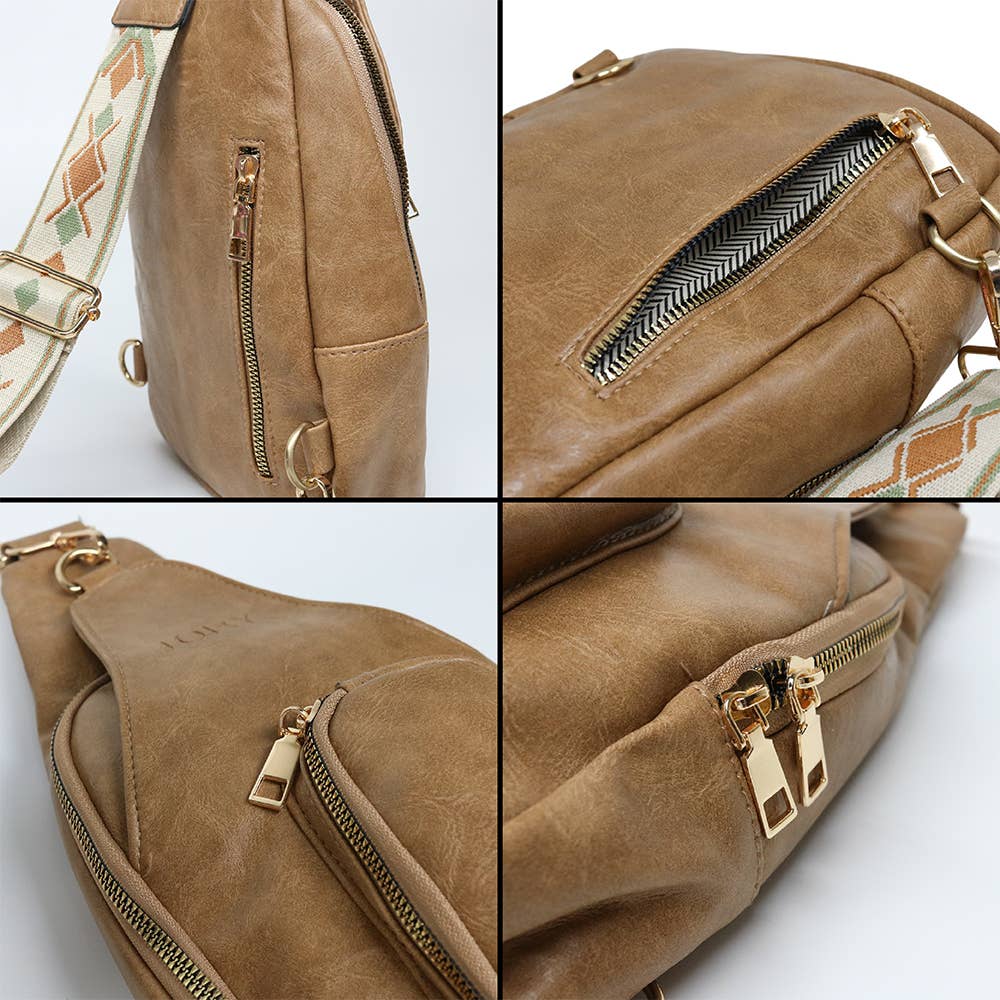 Best Seller! Hailey Crossbody Sling Bag - Sand