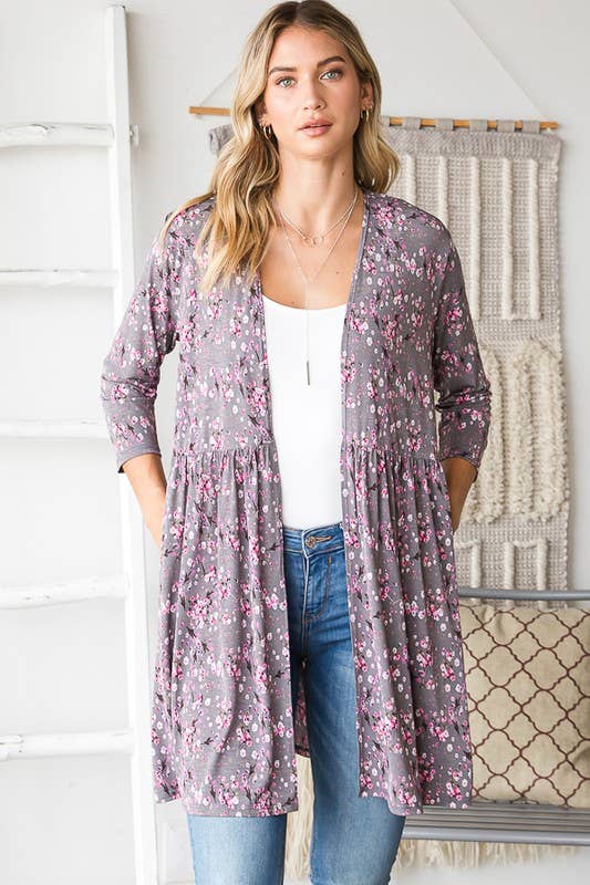 The Elizabeth Cardigan- Floral
