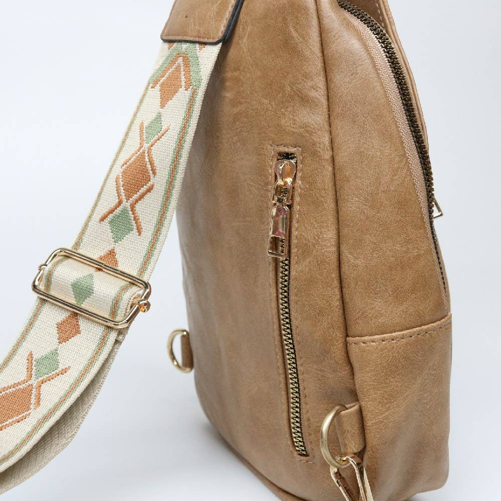 Best Seller! Hailey Crossbody Sling Bag - Sand