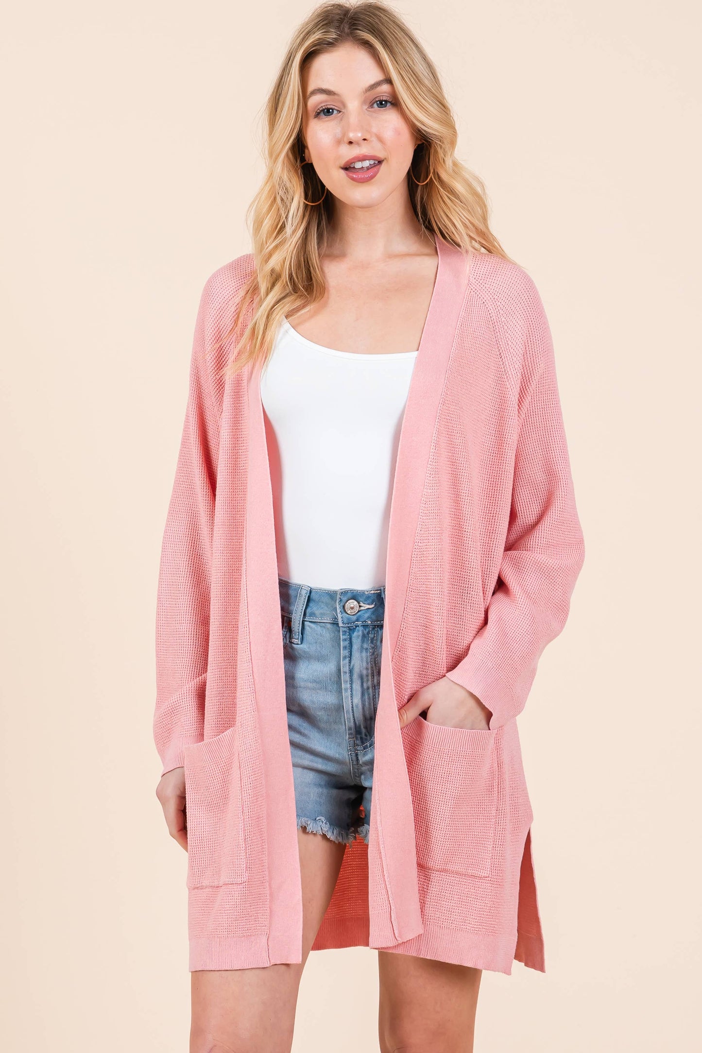 The Samantha Cardigan: Pink