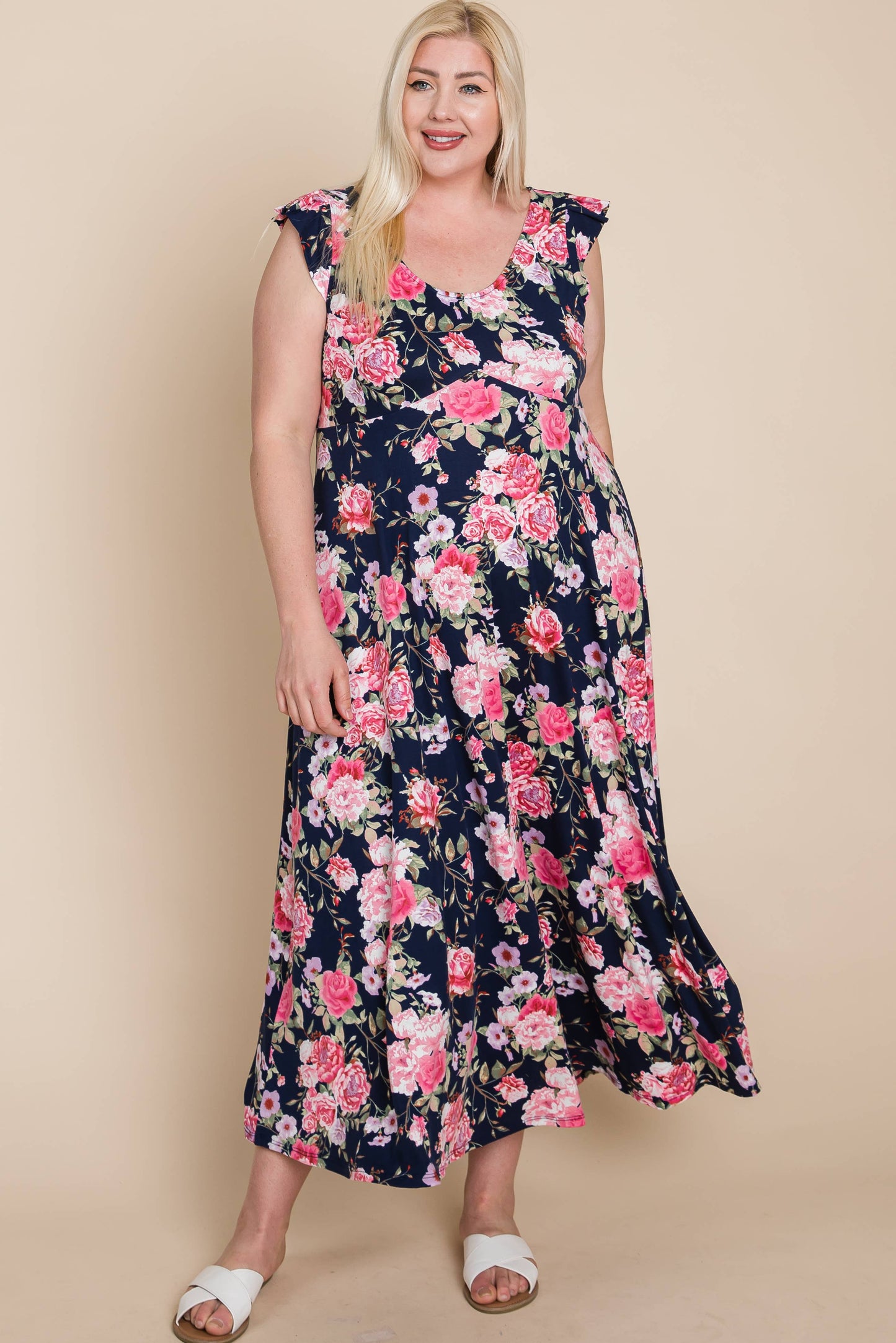 The June Dress - Navy Blue