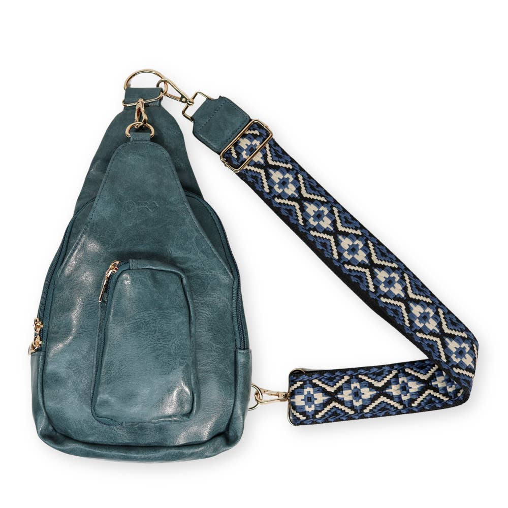 Hailey Crossbody Sling Bag - Sea