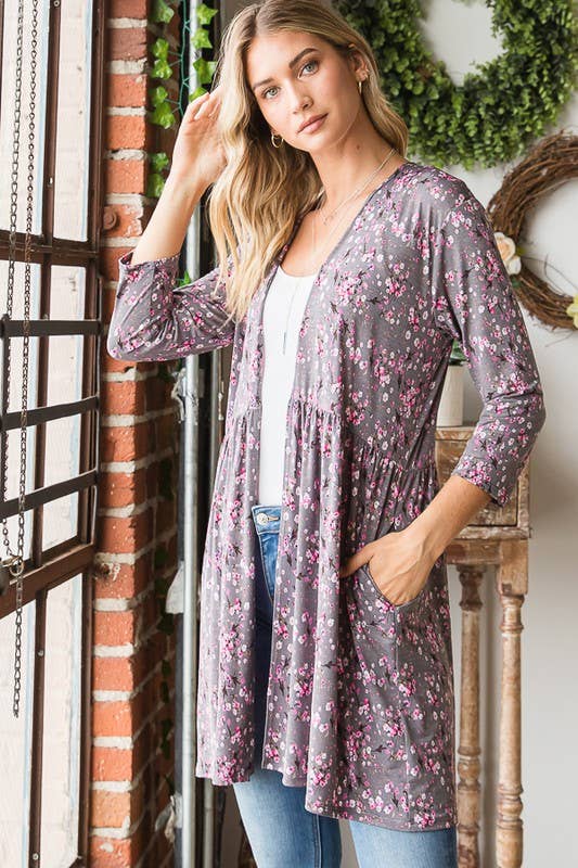 The Elizabeth Cardigan- Floral