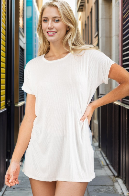 The Harper Top: Ivory