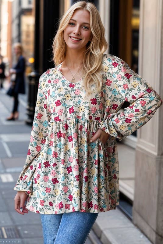 The Alison Top - Taupe