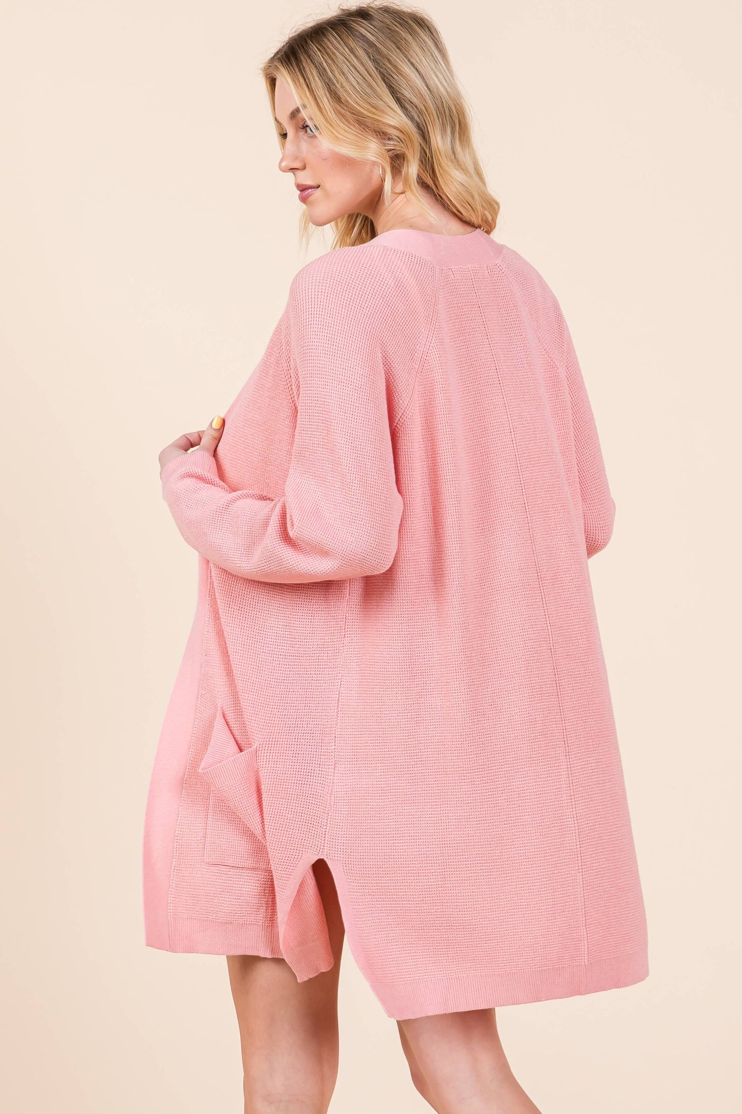 The Samantha Cardigan: Pink