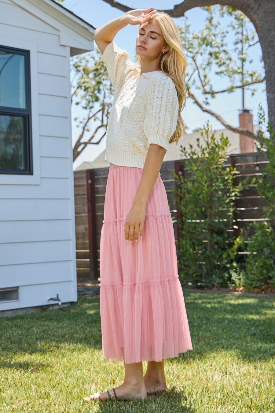 The Tiffany Maxi Skirt: Mauve
