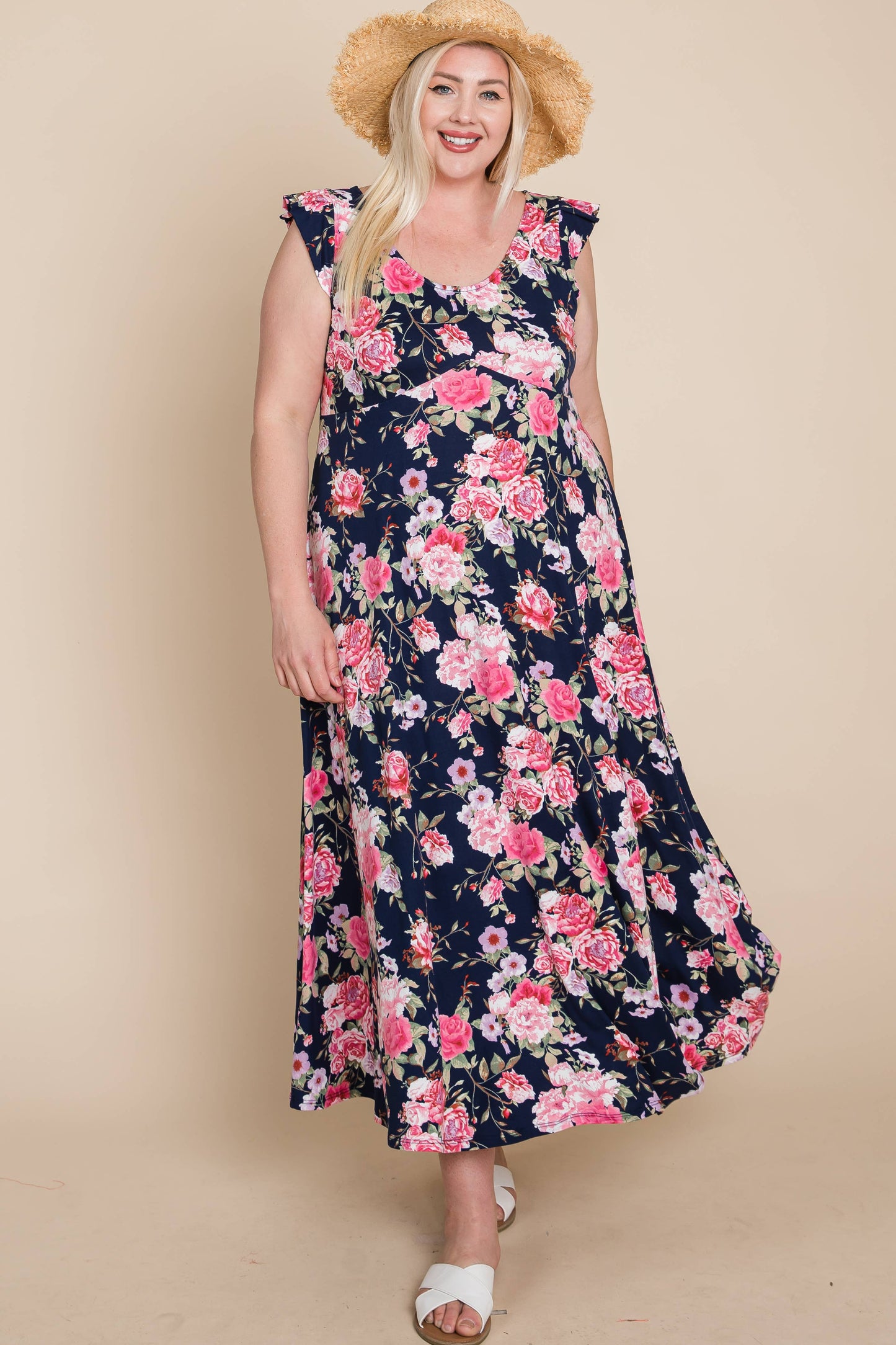 The June Dress - Navy Blue