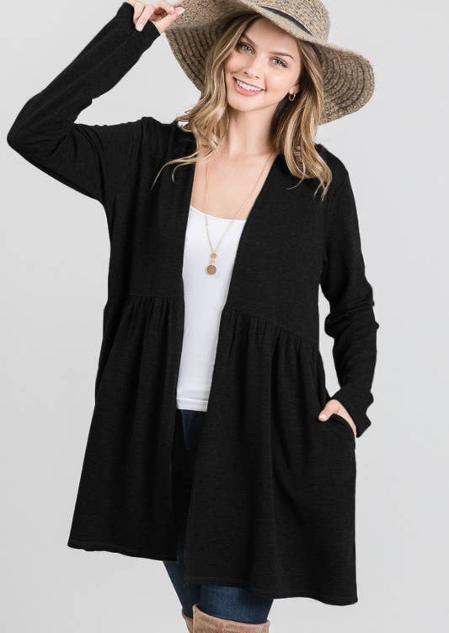The Amanda Cardigan-black