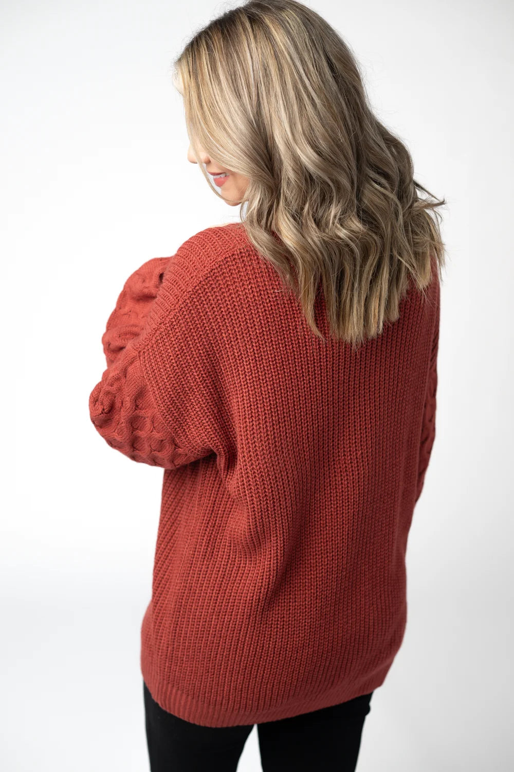 The Talina Sweater -Brick