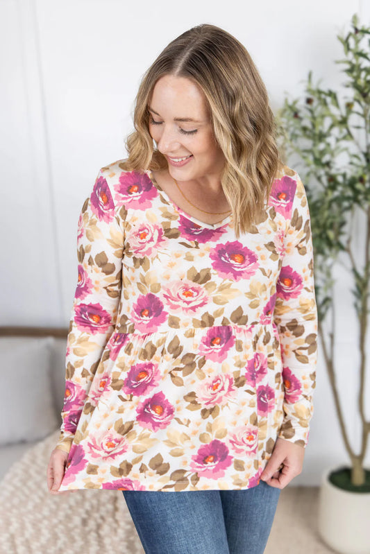 The Sarah Ruffle Top - Long Sleeve