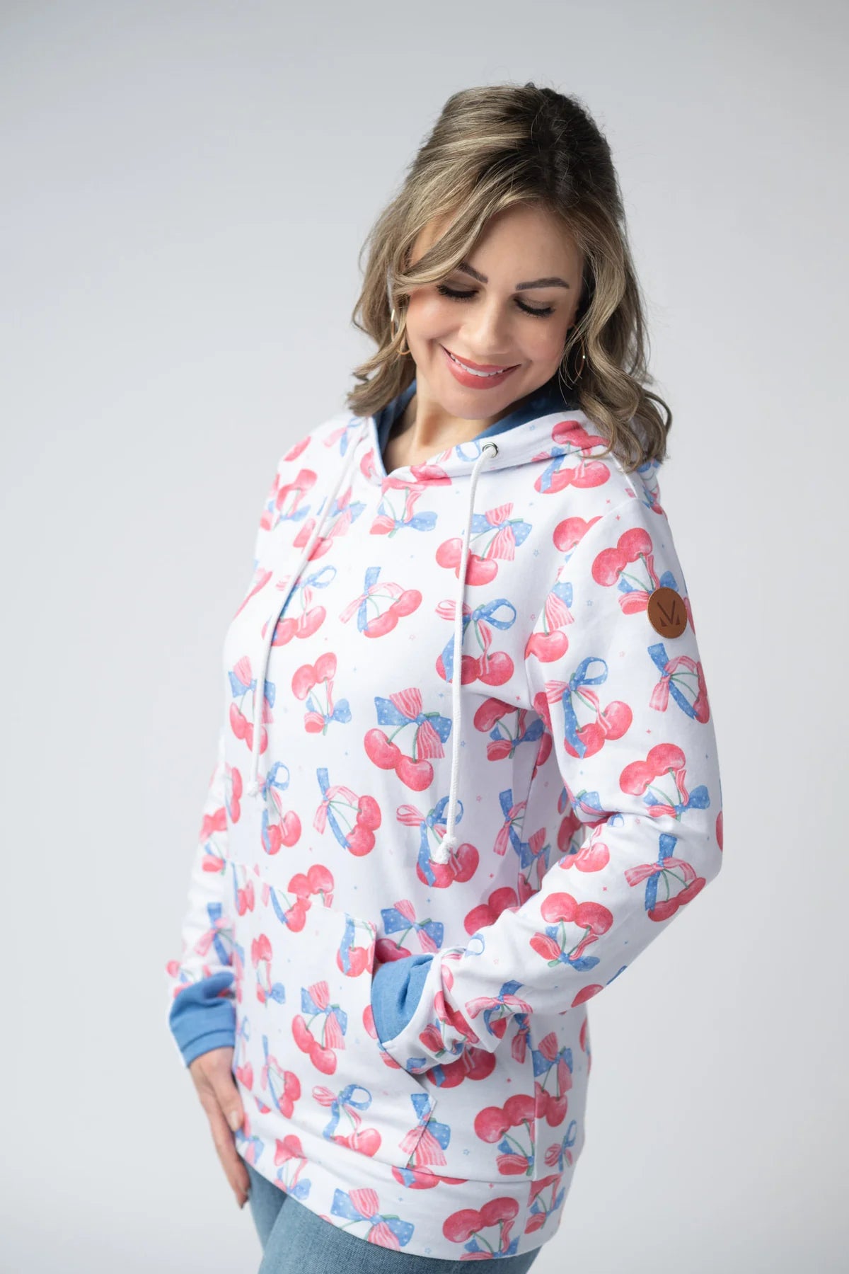 The Hailey Hoodie - Cherry