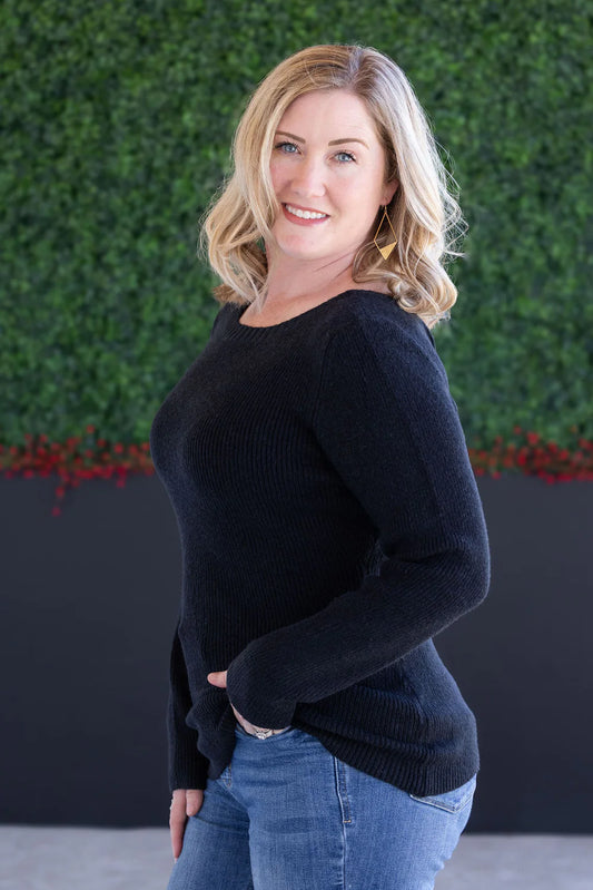 The Bridget Sweater- Black